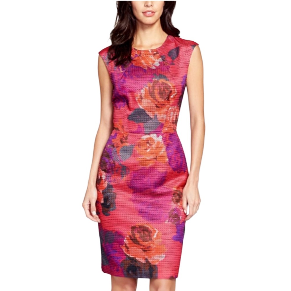 Trina Turk Dolores Floral Jacquard Sheath Dress